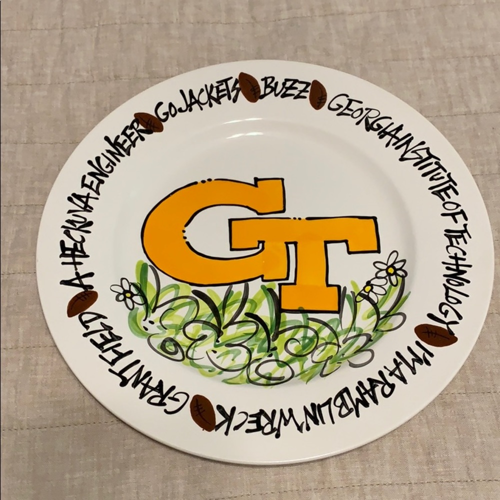 Georgia Tech Magnolia Lane plate